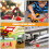 2Pcs Wooden Train Track Accessories Railway Traffic Light Model 7
