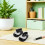 2 Paia Scarpe Miniatura Per Con Fiori E 6