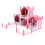 Diy Castle Model Princess Dollhouse Plastic Puzzle With Lights 6