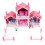 Diy Castle Model Princess Dollhouse Plastic Puzzle With Lights 3