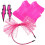 Fascia Neon A Rete Per Anni '80 Rosa 1