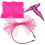 Fascia Neon A Rete Per Anni '80 Rosa 9
