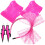 Fascia Neon A Rete Per Anni '80 Rosa 10