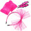 Fascia Neon A Rete Per Anni '80 Rosa 8