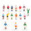 1 Set 13 Pezzi Mini Personaggio Calcio Decorazione 5