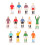 1 Set 13 Pezzi Mini Personaggio Calcio Decorazione 6
