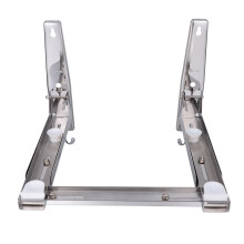 Wall Mounted Microwave Bracket Stainless Steel Shelf Oven Organizer