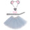Set Per Costume Da Con Gonna Tutù, Cerchietto E 10