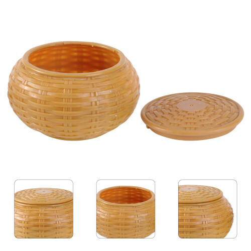 Wooden Go Chess Stones Storage Can 2pcs Set 1