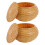 Wooden Go Chess Stones Storage Can 2pcs Set 4