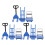 3 Sets Miniature Hand Trolley Forklift Platform Cart Models 11