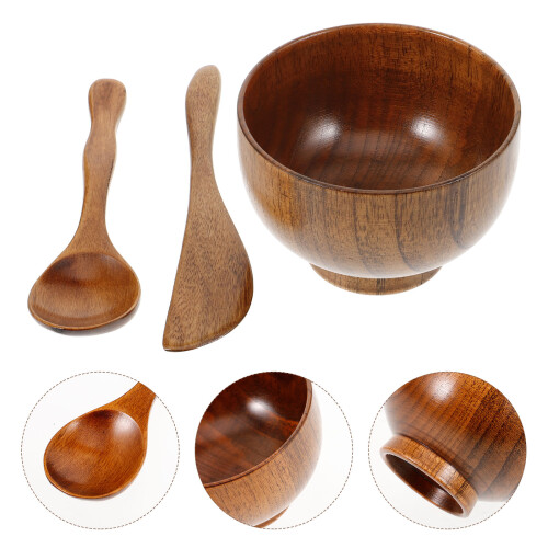 Set Ciotola In Legno Per Maschere Facciali Te 2