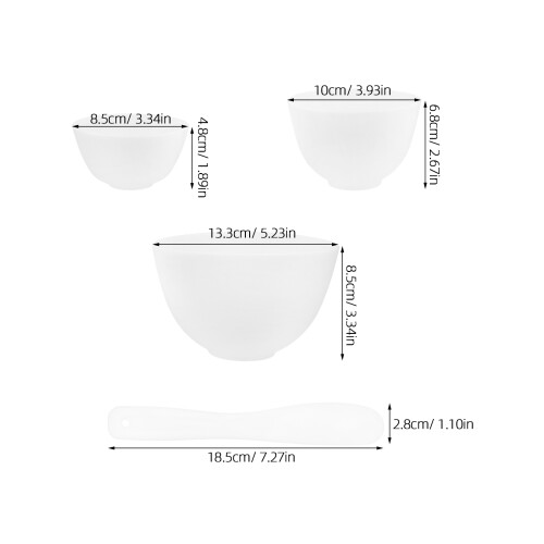Silicone Facial Mask Mixing Bowl With Applicator 2