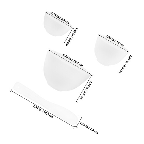 Silicone Facial Mask Mixing Bowl With Applicator 1
