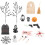 1 Set Miniatura Casa Decorazione Micro Paesaggio Halloween 1