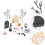 1 Set Miniatura Casa Decorazione Micro Paesaggio Halloween 8