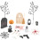 1 Set Miniatura Casa Decorazione Micro Paesaggio Halloween 9