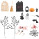 1 Set Miniatura Casa Decorazione Micro Paesaggio Halloween 5