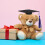 Set Da Laurea Con Cappello E Toga Per 4