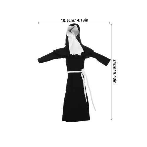 Plush Doll Da Con Collana E Gonna Nero 1