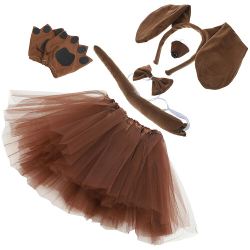 Set Orecchie Da Cane Per Cosplay Con Cerchietto, E