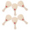 6St Beige Kids Paddle Set Voor Schilderen En Creatieve Hobby 1