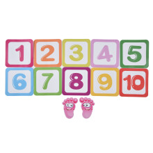 Bandejas sensoriales de números para niños, juguetes de conteo para actividades de motricidad fina para preescolares con caminos texturizados para