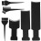 6 Pcs Hair Dyeing Brushes And Highlights Plates Kit 2