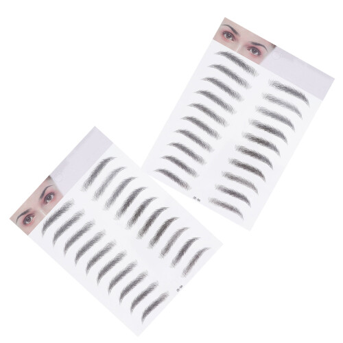 2 Pezzi Sopracciglia Artificiali Imitazione Tipo 6