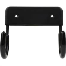 Organizador de parede para tábua de passar roupa, fácil instalação com design que economiza espaço, suporte de metal antiferrugem preto.