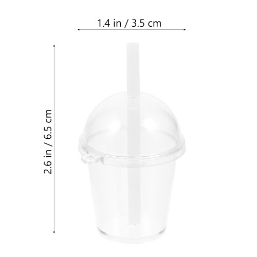 10 Unidades Mini Vasos Para Bebidas Accesorios Para Casa De Muñecas 1