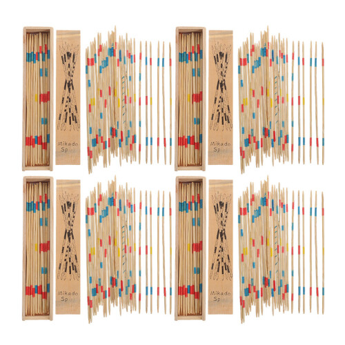 4 Boîtes De Bâtonnets En Bois Jeu Éducatif Pour Enfants 1