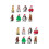 16 Pcs Christmas Style Wind-Up Iron Clockwork Toys 7