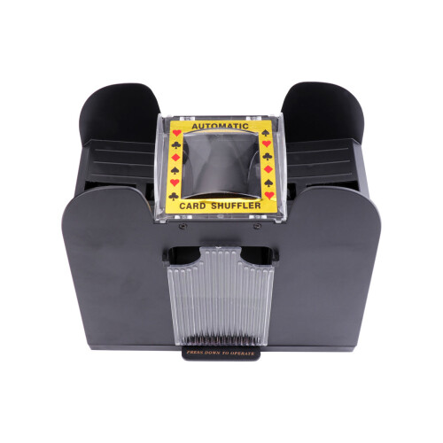 Electric Automatic Card Shuffler For Poker Sized Cards Black