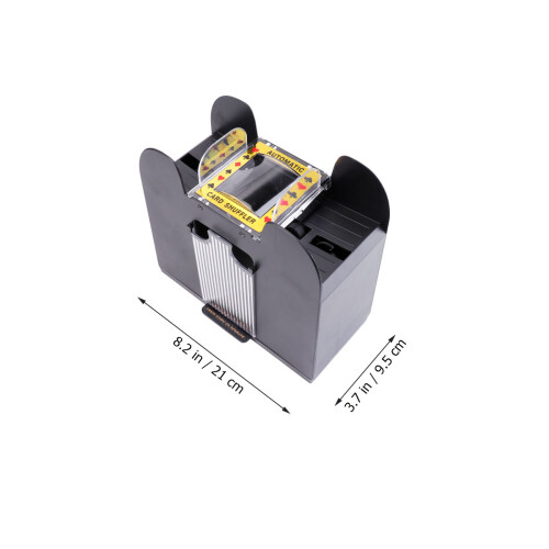 Electric Automatic Card Shuffler For Poker Sized Cards Black 1