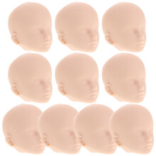 10 Unidades Cabezas De Plástico Para Práctica Cosmetología