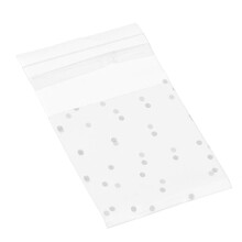 300Pcs White Half Transparent Biscuit Candy Baking Gift Bags