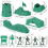 Mini Soldier Toy 200Pcs Plastic Military Figures Kit Decor 2