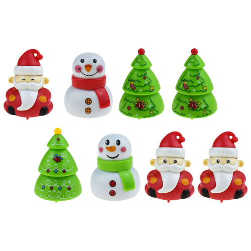 40 Pcs Christmas Themed Pull Back Playthings Ornaments Mixed Style