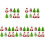 40 Pcs Christmas Themed Pull Back Playthings Ornaments Mixed Style 2