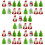 40 Pcs Christmas Themed Pull Back Playthings Ornaments Mixed Style 8