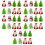 40 Pcs Christmas Themed Pull Back Playthings Ornaments Mixed Style 7