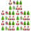40 Pcs Christmas Themed Pull Back Playthings Ornaments Mixed Style 6