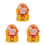 3Pcs Miniature Monkey King Resin Figurine For Desktop Decoration 6