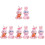 8 Pcs Miniature Fake Rabbit Figurine Cake Decoration 2