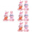 8 Pcs Miniature Fake Rabbit Figurine Cake Decoration 6