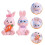 8 Pcs Miniature Fake Rabbit Figurine Cake Decoration 10