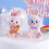 8 Pcs Miniature Fake Rabbit Figurine Cake Decoration 11