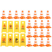 One Set Toy Traffic Cones: Miniature Road Signs For Kids Pretend Play