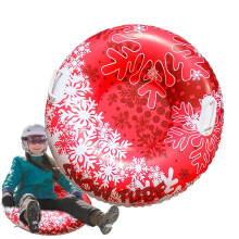Winter Snow Tube 80 cm Inflatable Sled With 2 Handles Family Outdoor Winter Toy For Ski Toboggan Run Park Garden